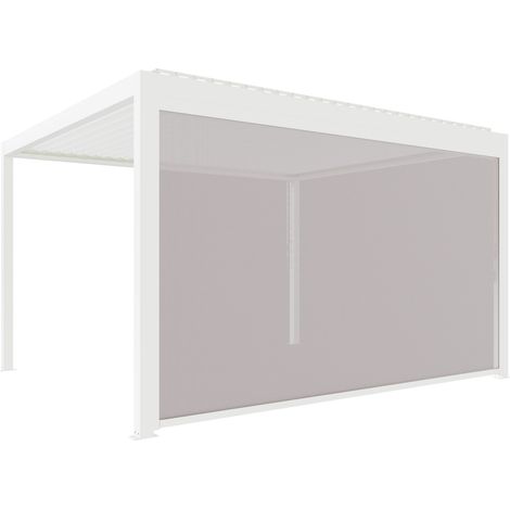 Store Façade Zippé 4m Blanc Pour Pergola Bioclimatique S et SV ORIAL Made in France (1/3)