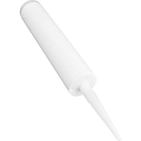 Kit de 5 tubes de mastic de 300 ml avec embout et bouchon pour mastic d'étanchéité, idéal pour le bricolage et la construction. (1/5)