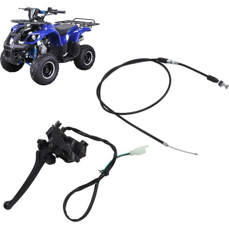 Poignée d'accélérateur au pouce de 22 mm avec double levier de frein, câble d'accélérateur de 1180 mm adapté aux quads de 50 à 250 cm3 (1/5)