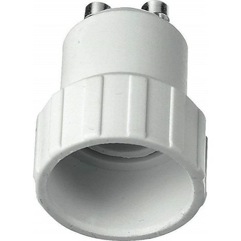 TrAdE Shop Traesio - Adattatore Convertitore Porta Lampade Da Gu10 A E14 Per Lampadina Spinotto Attacco A Vite -