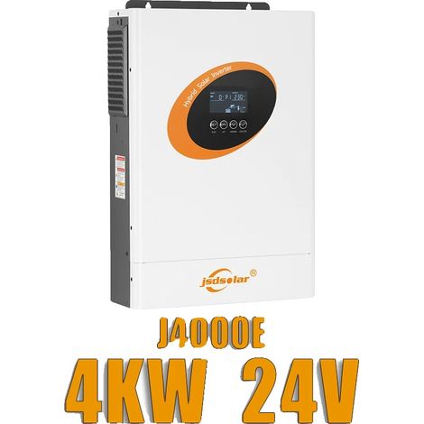 Onduleur hybride, chargeur solaire MPPT, surveillance WiFi, 4kW 24V (1/2)