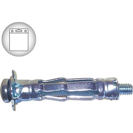 25 Chevilles à Expansion à Verrouillage Hwa avec Vis - M4x46 mm - D-Work