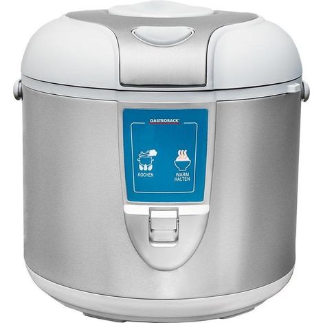 Gastroback 42507 Reiskocher Silber und Weiß 3 Liter (1/2)