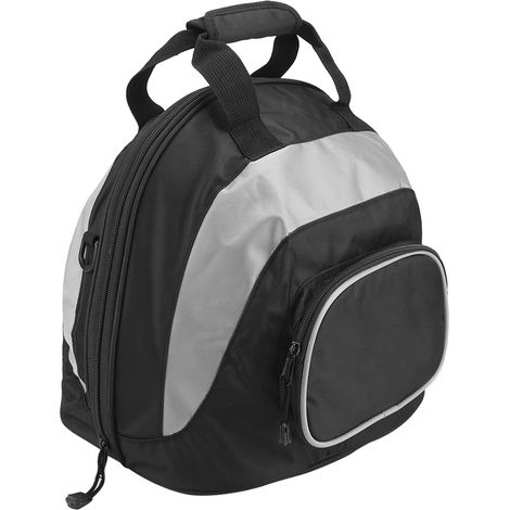 Sacoche bandoulière/sac à dos/sac de voyage portable multifonctionnel et étanche pour casque de moto (gris/noir) (1/5)
