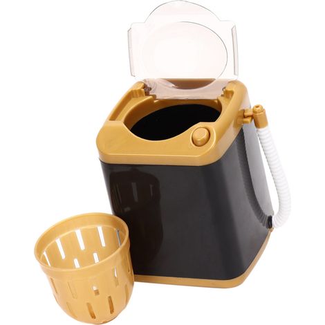 Machine à Laver Mini Électrique pour Cosmétiques - Nettoyeur Visage, Jouet Enfant Cadeau (Or) (1/5)