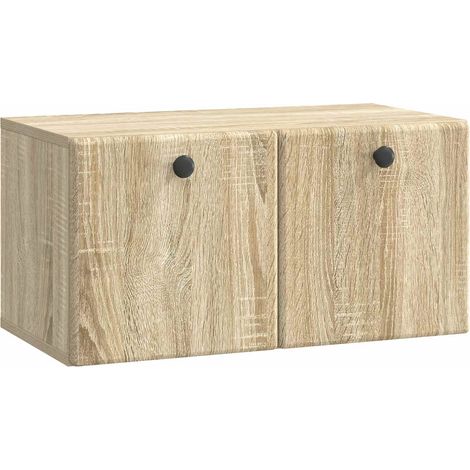 Mueble de TV de pared 59,5 x 31 x 30 cm Roble Sonoma vidaXL