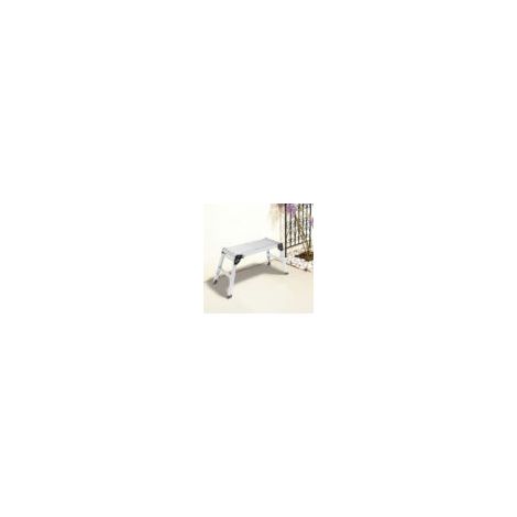 Échelle en aluminium - Plateforme de travail pliable - Échelle antidérapante pour la maison et le jardin - Capacité de charge de 150 kg (1/5)