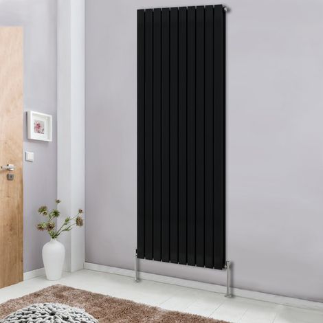 NRG Designer Radiator Flat Panel Central Heating Rads Black Vertical Double 1800x680mm