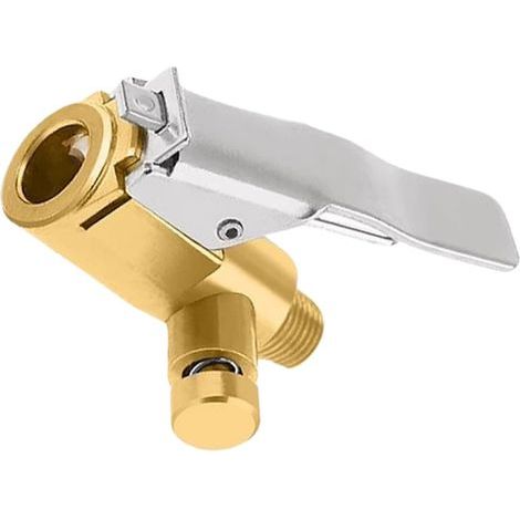 Embout de gonflage pour pneus : gonflage par pince, embout de gonflage rapide, embout de gonflage avec verrouillage sécurisé, pour motos tout-terrain, scooters, voitures et motos. (1/5)