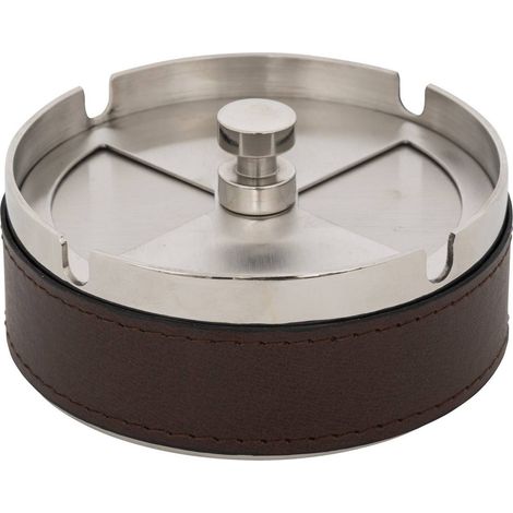 Cenicero de metal Jule Marrón D10cm - Atmosphera créateur d'intérieur