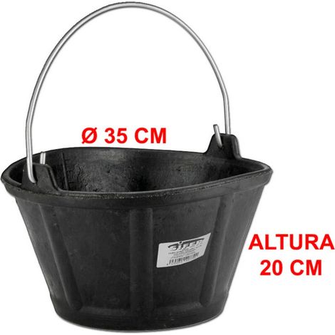 SEAU ITALIEN SIFER 10 L MANCHE CAOUTCHOUC RENFORCÉ 6,3 MM 35x20 CM