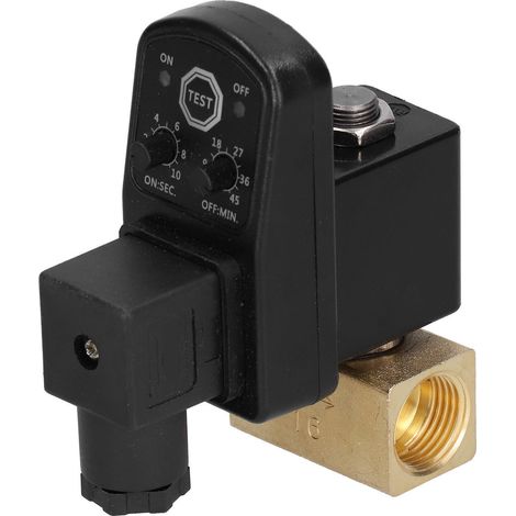 Vanne de purge électronique temporisée, vanne de purge automatique pour compresseur d'air et séchoir 110 V (1/5)