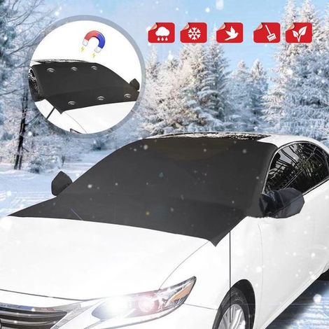 Copertura protettiva per parabrezza - Per l'inverno - Pieghevole - Protezione contro il ghiaccio - Contro neve, ghiaccio, sole, polvere - Per auto, SUV (1/2)