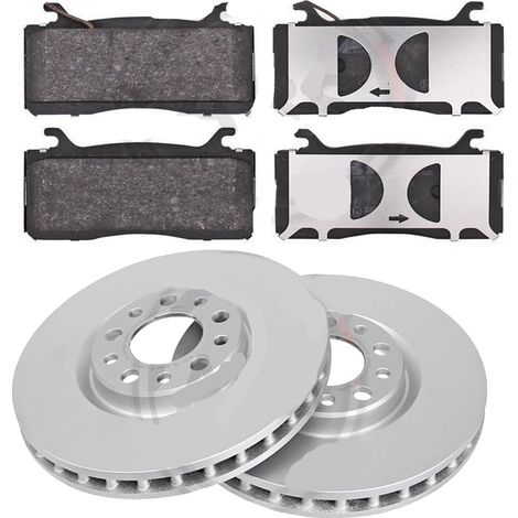 KIT FRENI ANTERIORI compatibile con Alfa Romeo STELVIO - DISCHI + PASTIGLIE OEM: P23187 / 24.0128-0326.1 /SOSTITUZIONE DIRETTA/BASSA POLVERE/SILENZIOSO