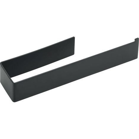 Porte Serviette Salle de Bain, Longueur 25 x 5 CM, Barres Porte-Serviettes Support Mural, en Acier Inoxydable, Porte Serviette de Bain Antirouille et Durable, Noir (1/5)