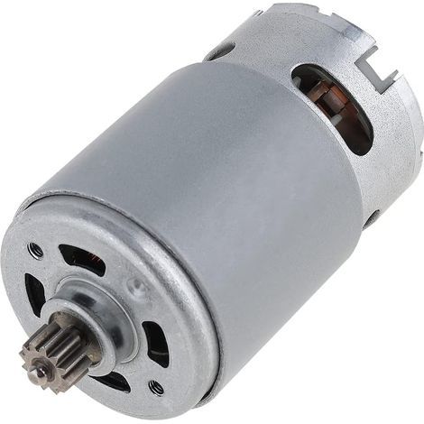RS550 21V Gleichstrommotor, 2 Geschwindigkeiten, 19500 U/min, 12 Zähne, hohes Drehmoment, für Bohrschrauber (1/5)