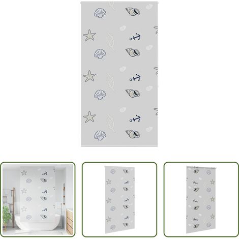 Intimité salle de bain - Store enrouleur de douche 130x240 cm largeur du tissu 126 cm (1/5)