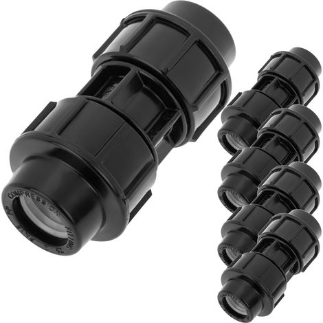 PrimeMatik - Paquet de 5 unités de lien en polypropylène de 20 mm 1/2" pour système d'irrigation (1/5)