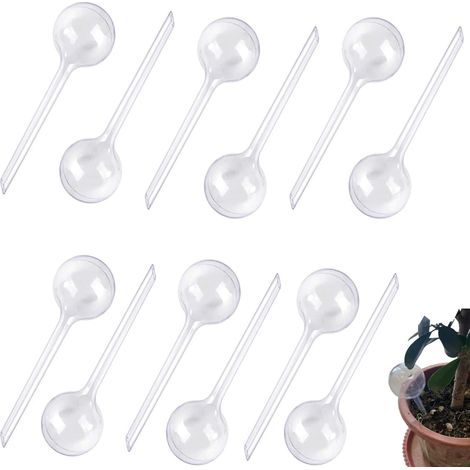 Arrosoirs Automatiques Lot de 12 Ronds pour Plantes en Pot - Globe d'Eau Pointu - Distributeur d'Eau en Plastique pour Plantes et Fleurs - Kit d'Arrosage Automatique (1/5)