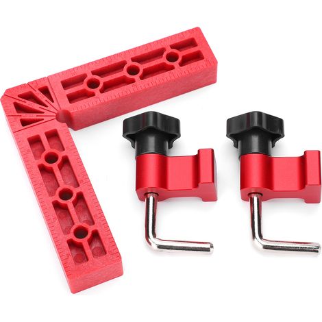 Équerre de fixation à 90° pour menuiserie, serre-joint en L 140x140mm (1/5)