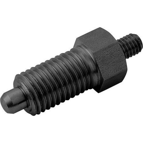 KIPP Arretierbolzen ohne Rastnut Gr.4 D1=M20x1,5 Form E Stahl gehärtet (1/4)