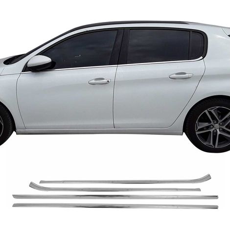 Garniture de Fenêtre pour Peugeot 308 HB 2013-2021 Acier Inox 4Pcs