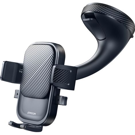 Supporto per telefono da auto montato sul parabrezza - nero (1/5)