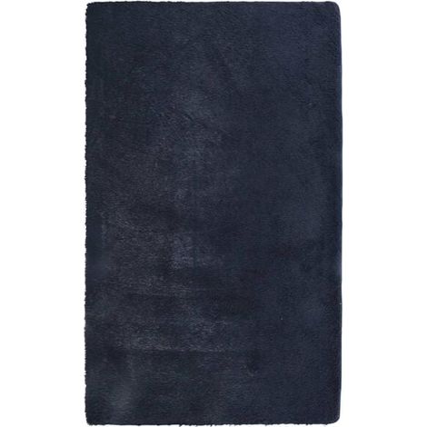 Tapis Navara à poils longs, bleu marine, 60 x 100 cm