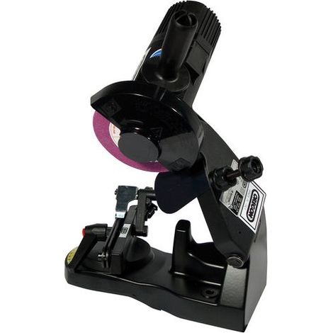 Oregon – Affûteuse de chaîne pour tronçonneuse – Diamètre de meule 100mm – Compatible avec chaînes de jauge .043 à .080 – 590181