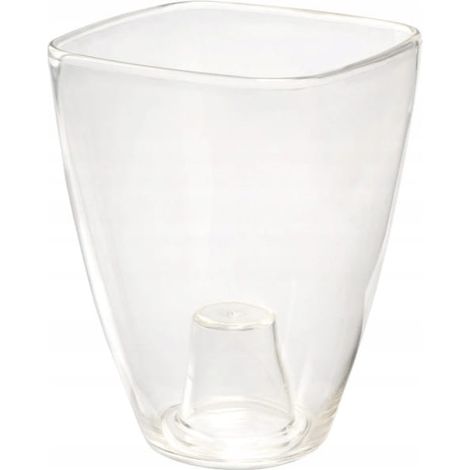 Maceta de plástico transparente para orquídeas, 12 cm.