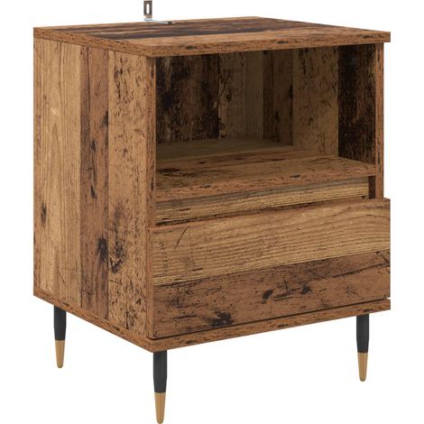 Maison Exclusive - Armario de Noche con cajón Madera vieja 40 x 3