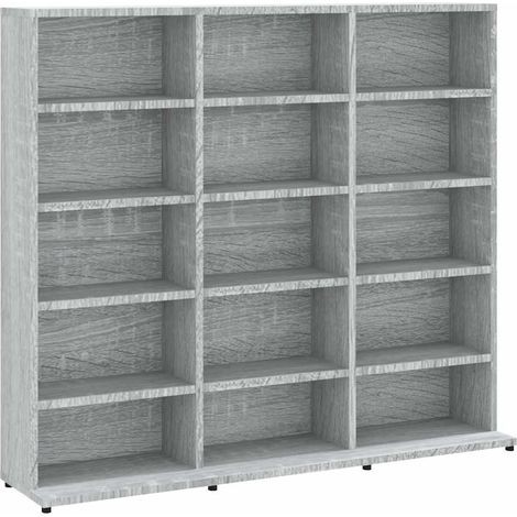 Maison Exclusive - Mobile Porta CD Grigio Sonoma 100x23x89,5 cm Legno Multistrato (1/5)