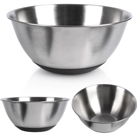 Ciotola da cucina in acciaio antiscivolo per mescolare e montare insalate, 700 ml (1/5)