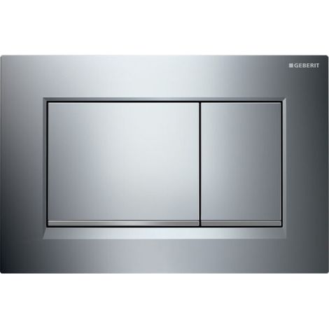 PLACCA DI COMANDO SIGMA 30 DOPPIO TASTO CROMO SATINATA GEBERIT
