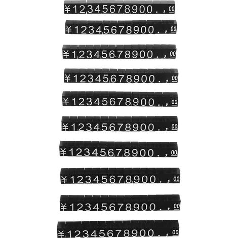Étiquettes de prix réglables pour montres et anneaux en plastique (1/5)
