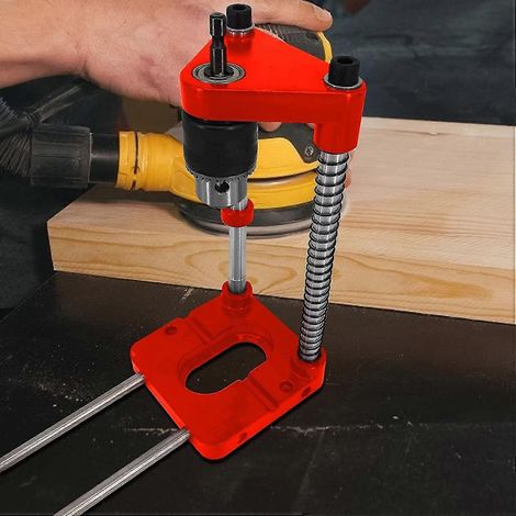 Support de positionnement pour guide de perçage en menuiserie, perceuse électrique, perçage de trous à différents angles (1/5)