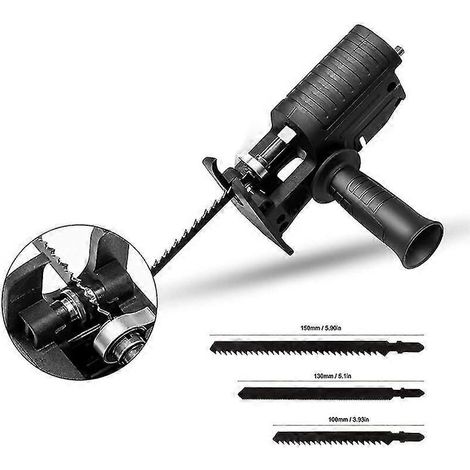 Electric Saw Hand-held Electric Drill Horse Knife Reciprocating Saw Multi-functional Conversion Head Household Small Woodworking Power Tools (1/2)