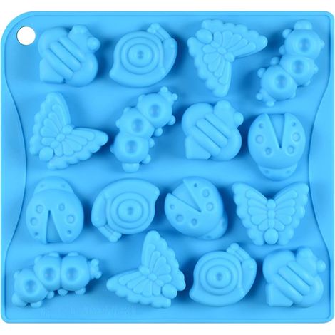 Moule à chocolat papillon insecte 16 cavités, silicone pour bonbon, glace, savon, décoration gâteau. (1/5)