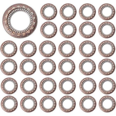 80 anneaux de suspension pour rideaux tournesol - Anneaux silencieux pour la décoration intérieure, compatibles avec les tringles romaines (1/5)