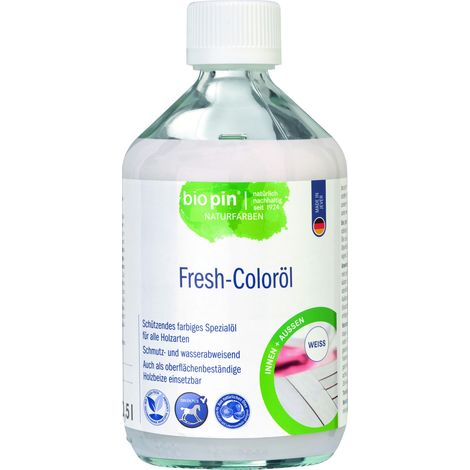 Biopin Naturfarben Holz-Coloröl 500 ml weiß Holzschutzmittel
