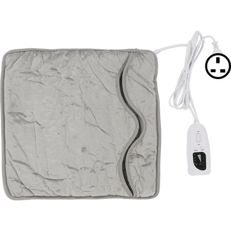Chauffant électrique pour pieds avec arrêt automatique, coussin chauffant portable lavable 220V prise UK, hommes femmes.