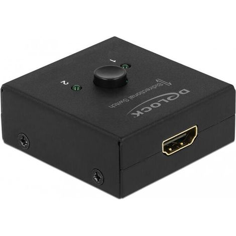 DELOCK HDMI 2 - 1 interruptor bidireccional 4K 60 Hz compacto (1/3)