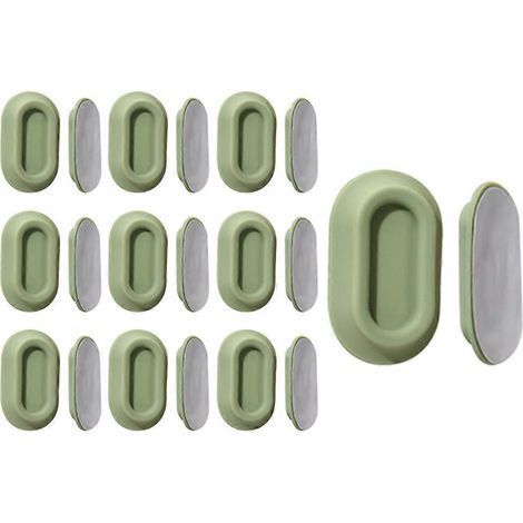 Packung mit 10 magnetischen Fernbedienungshaltern (TV, Ventilator, Klimaanlage) - Selbstklebende Wandmontage ohne Bohren (B) (1/5)