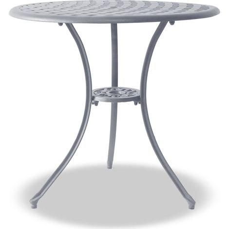 Centurion Supports OSHOWA Garden & Patio Grey Cast Aluminium Bistro Table (1/5)