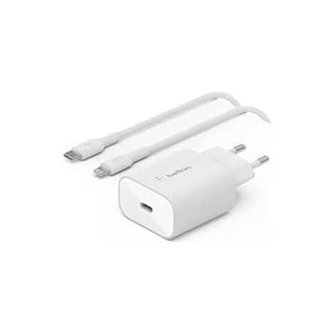 Belkin USB-C Ladegerät 25W PD + Lightning Kab. WCA004vf1MWH-B5 Ladegeräte -Universal- (1/3)