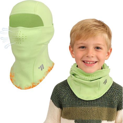 Cagoule d'hiver enfant polaire chaude respirante 4-12 ans multifonctionnelle (1/5)