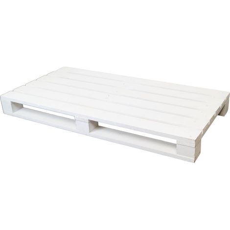 2er set Palette 120 x 60 x 13 cm - weiß