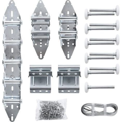 Einstellset für Garagentorscharniere und -rollen. Garagentorbeschläge für Tore der Größen 16 x 7 oder 18 x 7. (1/5)