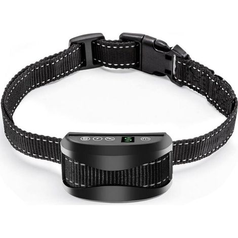 Collar antiladridos recargable para perros, 3 modos: eléctrico/vibración/sonido, ajustable en 7 niveles. (1/4)