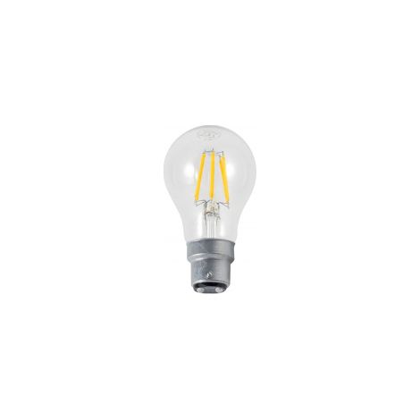 Ampollas de filamentos LED forma estándar, designación 1 ampolla, potencia 4W (40W), lumen 450, casquillo Bayolette B22